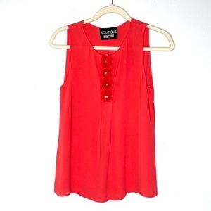 SALE 5/$25 📦 Boutique Moschino Floral Appliqué Tank 6